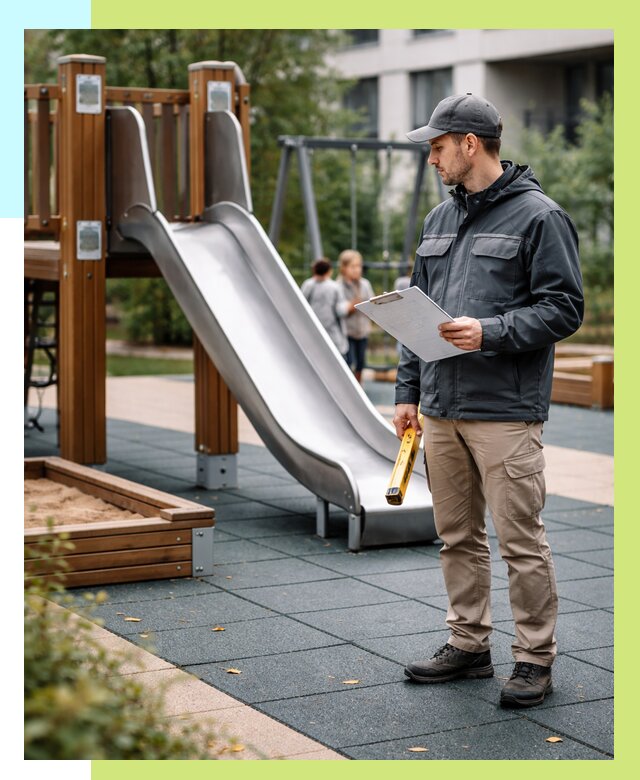 Сертификация детских площадок в Шахтах от 27133 р. | Алешин-Шхт