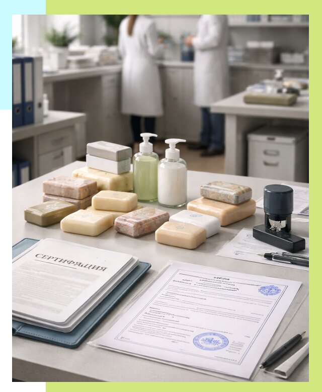 Сертификация мыла и сертификат на мыло в Шахтах от 13024 | Алешин-Шхт