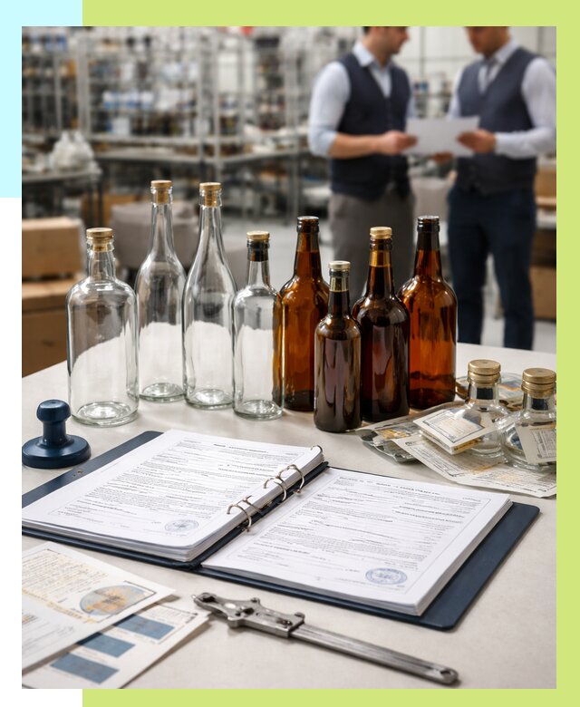 Сертификация стеклянных бутылок в Шахтах от 27133 р. | Алешин-Шхт