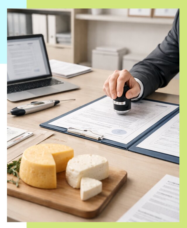 Сертификация сыров в Шахтах от 16280 р | Сертификат на сыр Алешин-Шхт