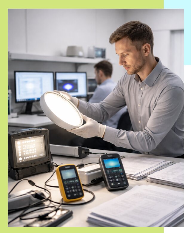 Сертификация светильников в Шахтах: испытания и оформление