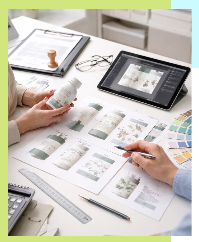 Профессиональная разработка дизайна и текста этикетки продукции в Шахтах