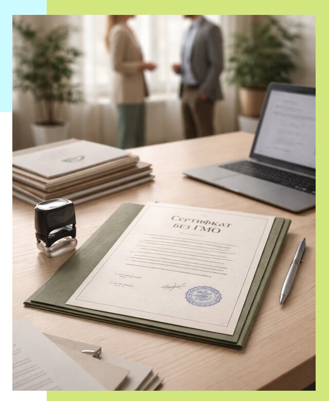 Сертификат без ГМО в Шахтах от 8140 р. оформить срочно Алешин-Шхт