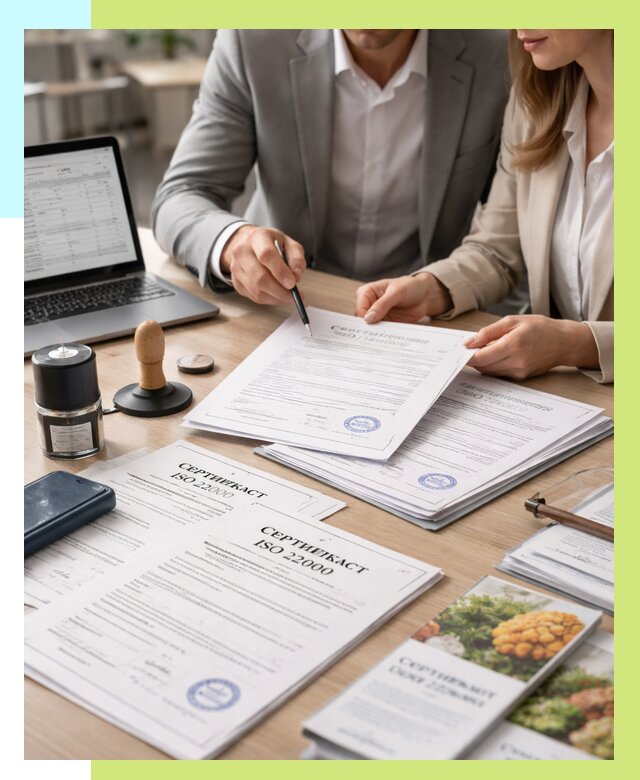 Сертификат ISO 22000 в Шахтах от 43412 р. под ключ | Алешин-Шхт